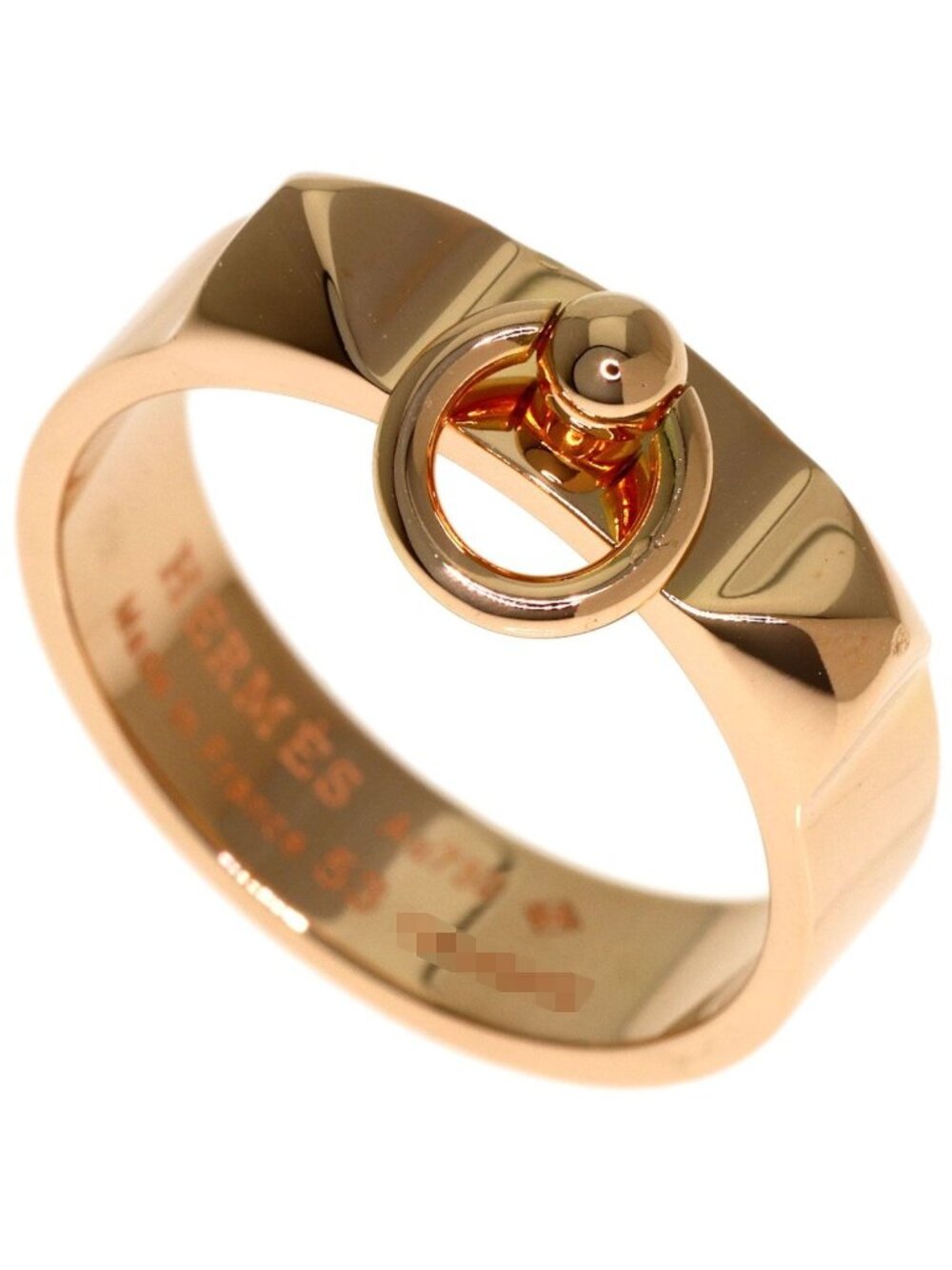 Hermes Collier de Chien PM 53 Ring 18K Pink Gold